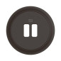 Enjoliveur pour prise double chargeur USB Céliane - Noir Enjoliveur pour prise double chargeur USB Céliane - Noir