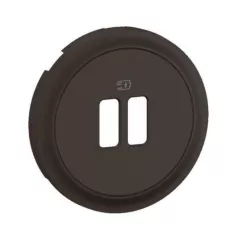Enjoliveur pour prise double chargeur USB Céliane - Noir