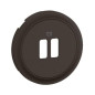 Enjoliveur pour prise double chargeur USB Céliane - Noir Enjoliveur pour prise double chargeur USB Céliane - Noir