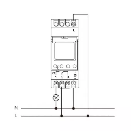 Inter Horaire Électronique 16A 24H/7Jrs 1 Zones