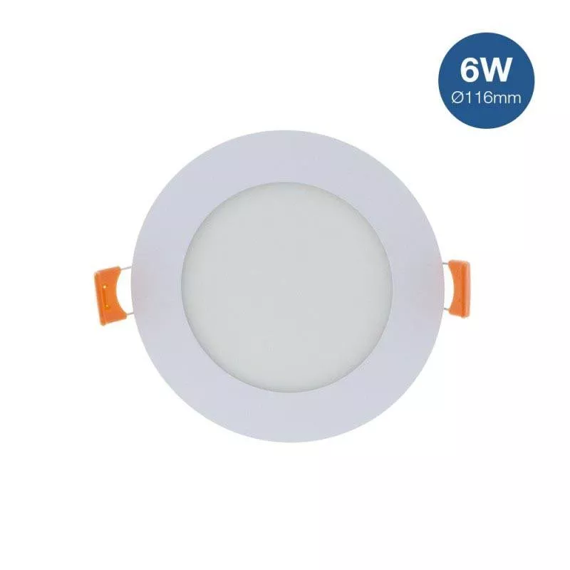 Plafonnier Downlight LED Blanc Ø116 6W 4000K Plafonnier Downlight LED Blanc Ø116 6W 4000K