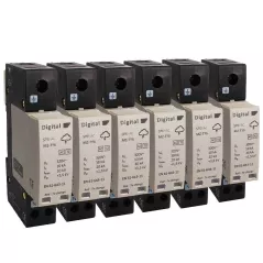 Lot  de 6 Parafoudres uni+neutre Débrochable AC Digital Electric