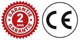 Garantie 2 ans norme CE